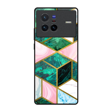 Seamless Green Marble Vivo X80 5G Glass Back Cover Online