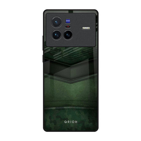 Green Leather Vivo X80 5G Glass Back Cover Online