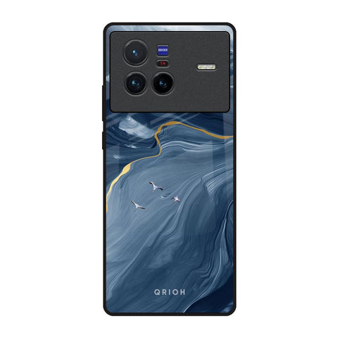 Deep Ocean Marble Vivo X80 5G Glass Back Cover Online