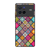 Multicolor Mandala Vivo X80 5G Glass Back Cover Online