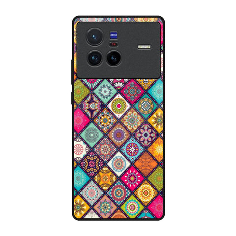 Multicolor Mandala Vivo X80 5G Glass Back Cover Online