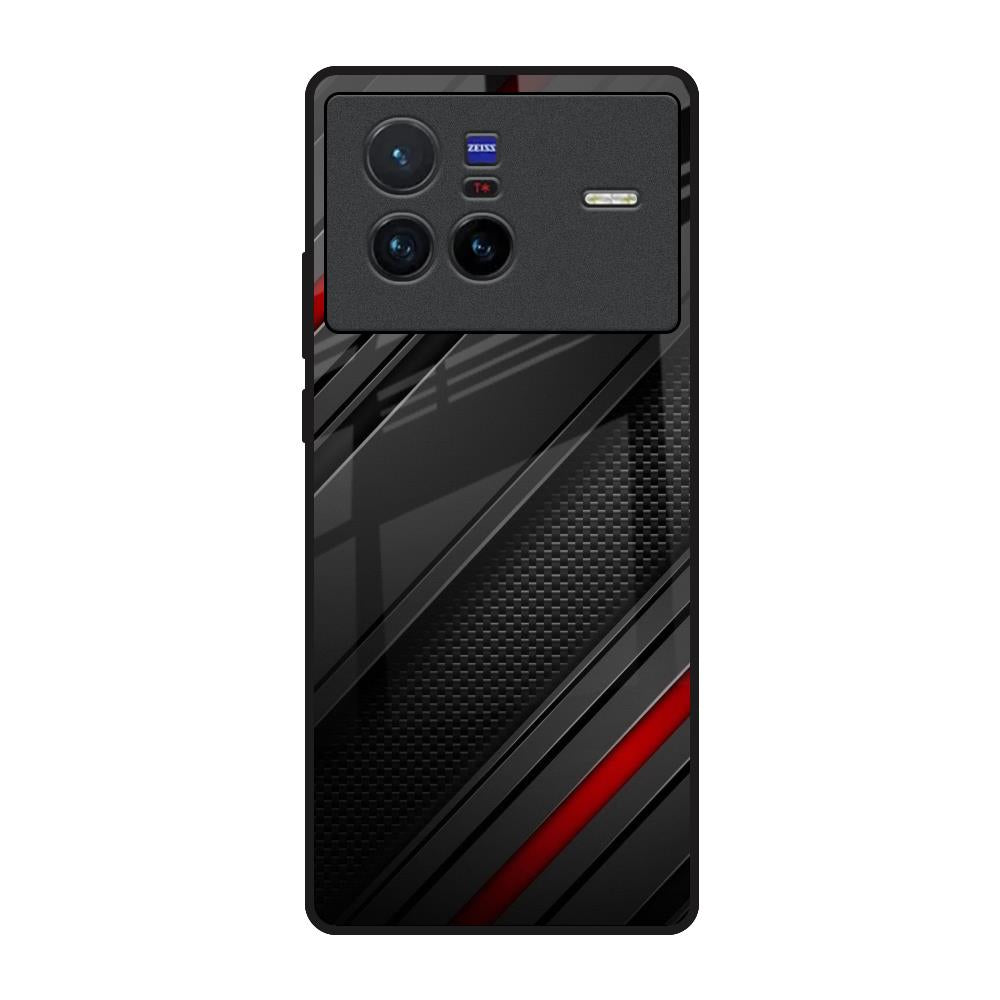 Modern Abstract Vivo X80 5G Glass Back Cover Online