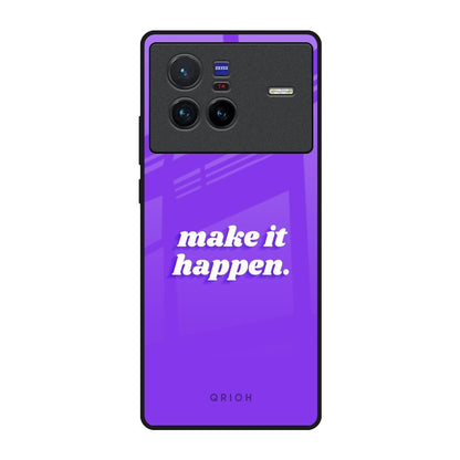 Make it Happen Vivo X80 5G Glass Back Cover Online