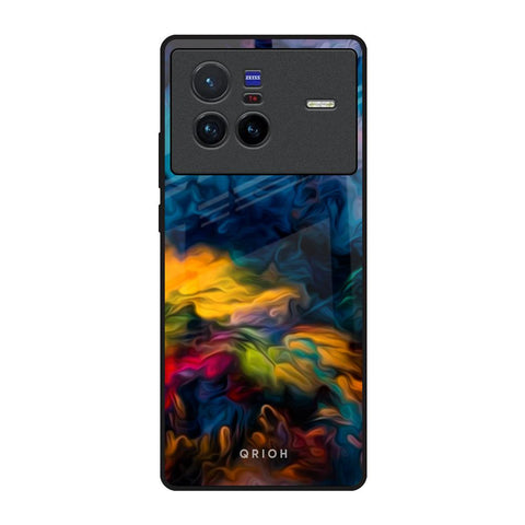 Multicolor Oil Painting Vivo X80 5G Glass Back Cover Online