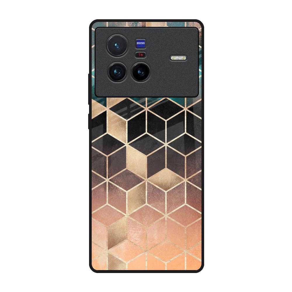 Bronze Texture Vivo X80 5G Glass Back Cover Online