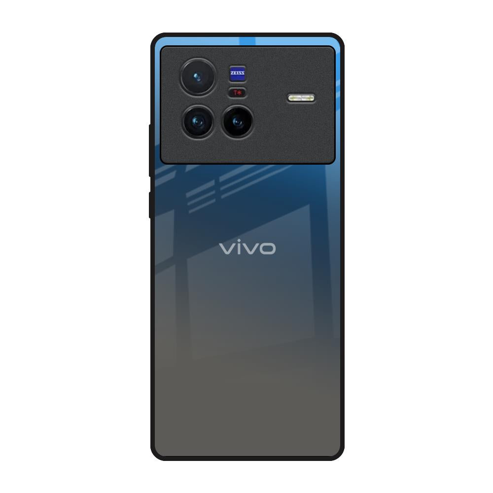 Blue Grey Ombre Vivo X80 5G Glass Back Cover Online
