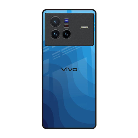 Blue Wave Abstract Vivo X80 5G Glass Back Cover Online
