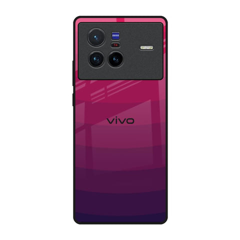 Wavy Pink Pattern Vivo X80 5G Glass Back Cover Online