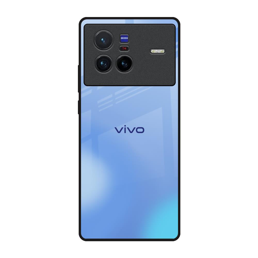Vibrant Blue Texture Vivo X80 5G Glass Back Cover Online