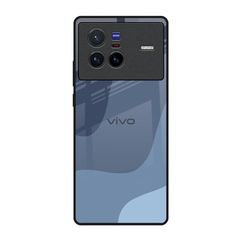 Navy Blue Ombre Vivo X80 5G Glass Back Cover Online