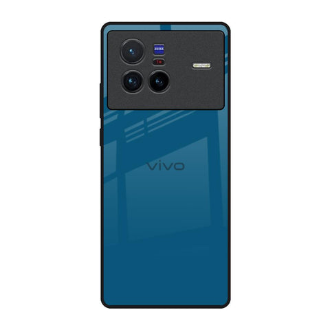 Cobalt Blue Vivo X80 5G Glass Back Cover Online