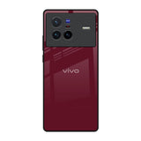 Classic Burgundy Vivo X80 5G Glass Back Cover Online