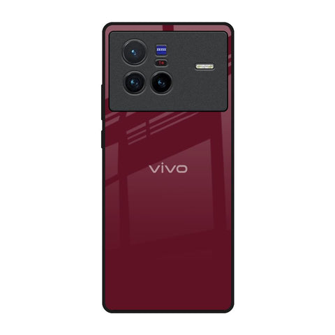 Classic Burgundy Vivo X80 5G Glass Back Cover Online