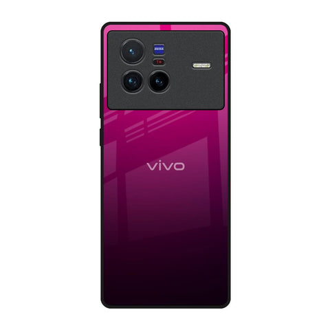 Purple Ombre Pattern Vivo X80 5G Glass Back Cover Online