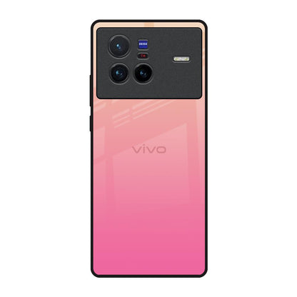 Pastel Pink Gradient Vivo X80 5G Glass Back Cover Online