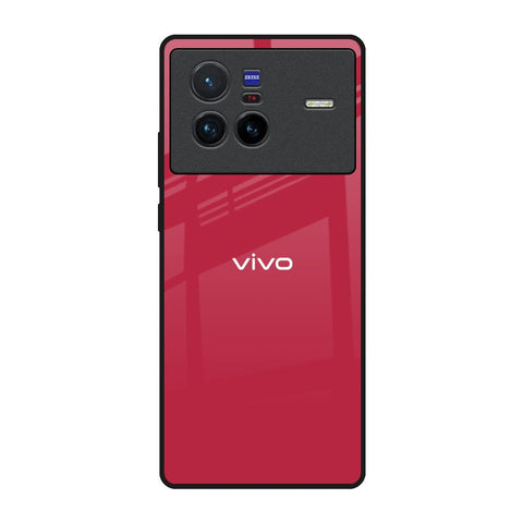Solo Maroon Vivo X80 5G Glass Back Cover Online