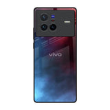 Smokey Watercolor Vivo X80 5G Glass Back Cover Online