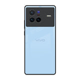 Pastel Sky Blue Vivo X80 5G Glass Back Cover Online