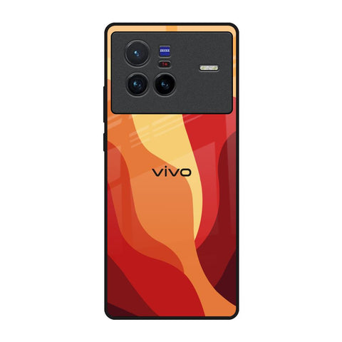 Magma Color Pattern Vivo X80 5G Glass Back Cover Online