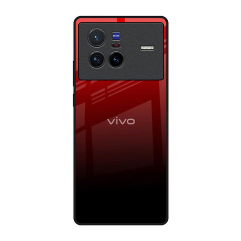 Maroon Faded Vivo X80 5G Glass Back Cover Online