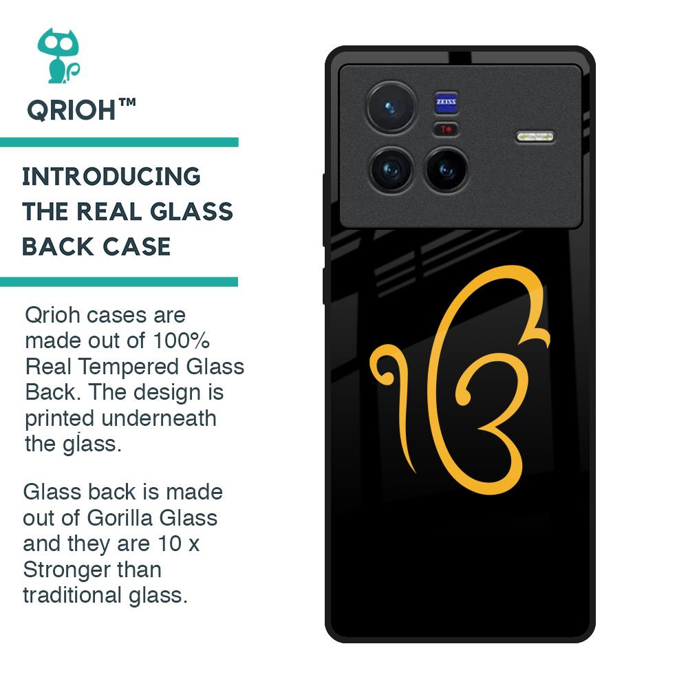 Luxury Fashion Initial Glass Case for Vivo X80 5G