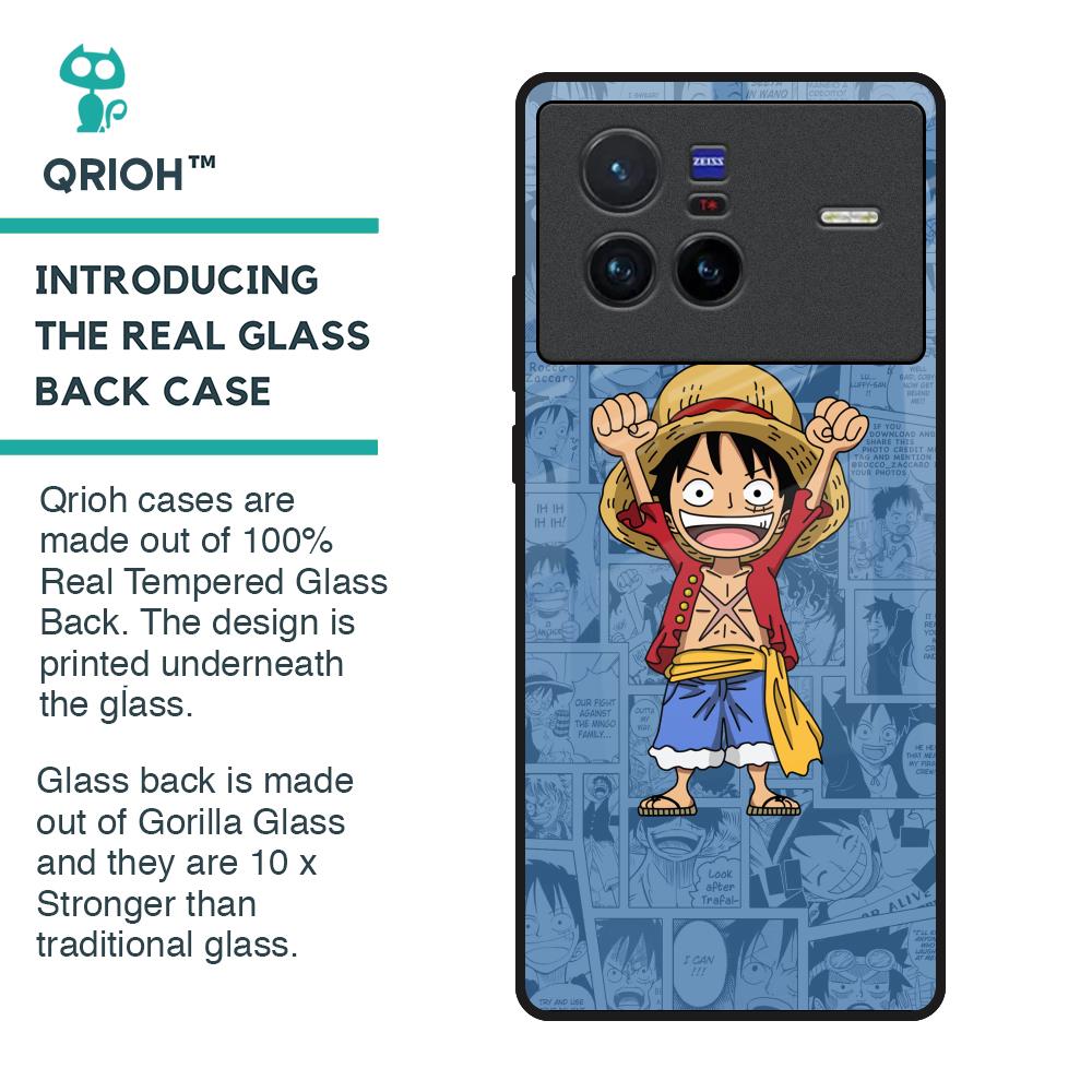 Chubby Anime Glass Case for Vivo X80 5G