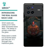 Lord Hanuman Animated Glass Case for Vivo X80 5G