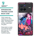 Radha Krishna Art Glass Case for Vivo X80 5G