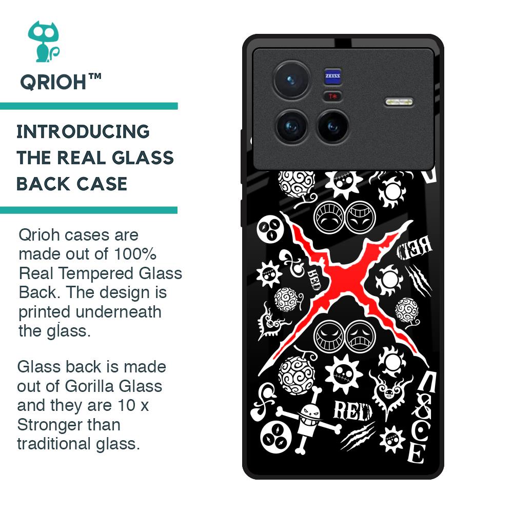 Red Zone Glass Case for Vivo X80 5G