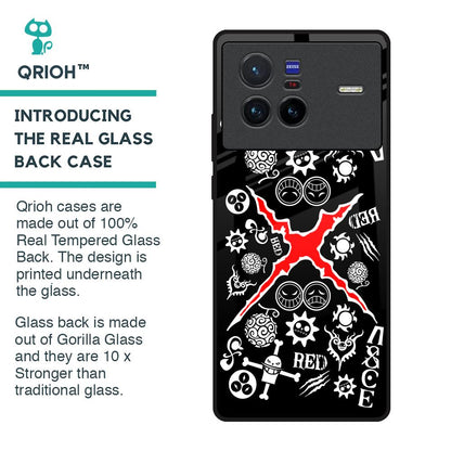 Red Zone Glass Case for Vivo X80 5G