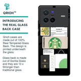 Coffee Latte Glass Case for Vivo X80 5G