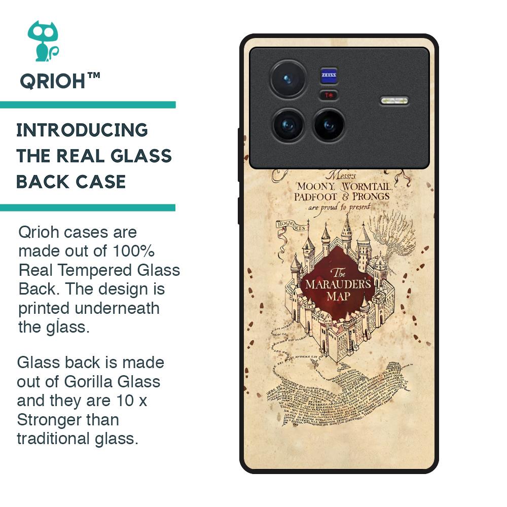Magical Map Glass Case for Vivo X80 5G