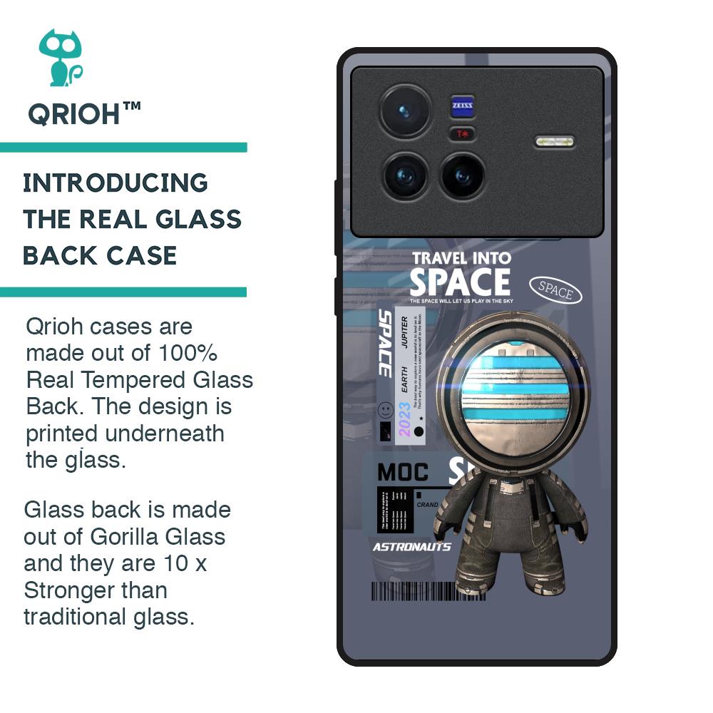 Space Travel Glass Case for Vivo X80 5G