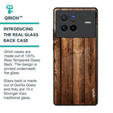 Timber Printed Glass Case for Vivo X80 5G