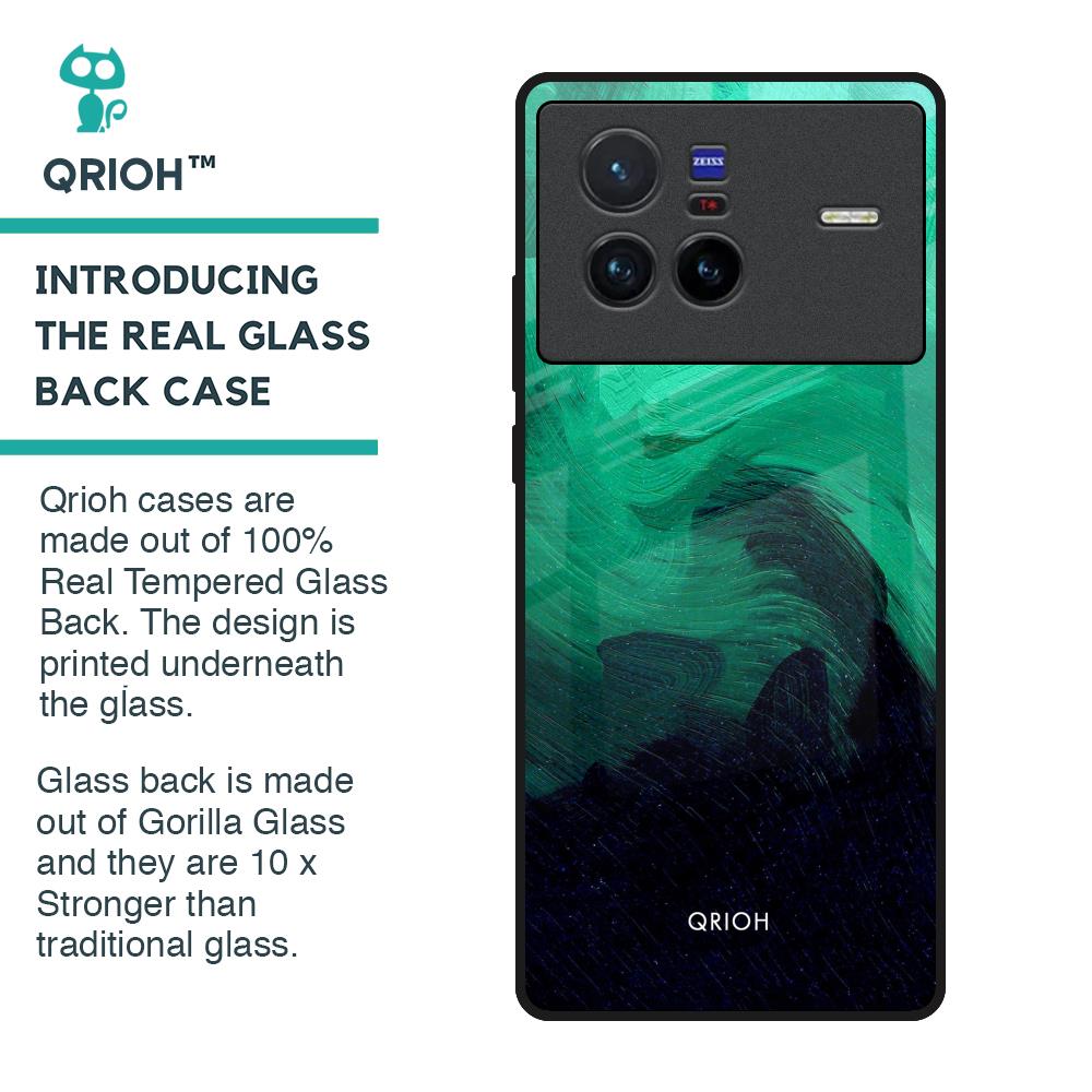 Scarlet Amber Glass Case for Vivo X80 5G