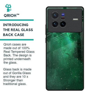 Emerald Firefly Glass Case For Vivo X80 5G