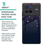 Falling Stars Glass Case For Vivo X80 5G