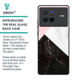 Marble Collage Art Glass Case For Vivo X80 5G