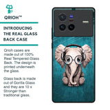 Adorable Baby Elephant Glass Case For Vivo X80 5G