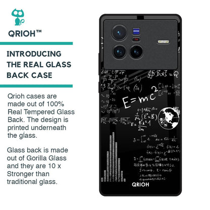 Funny Math Glass Case for Vivo X80 5G