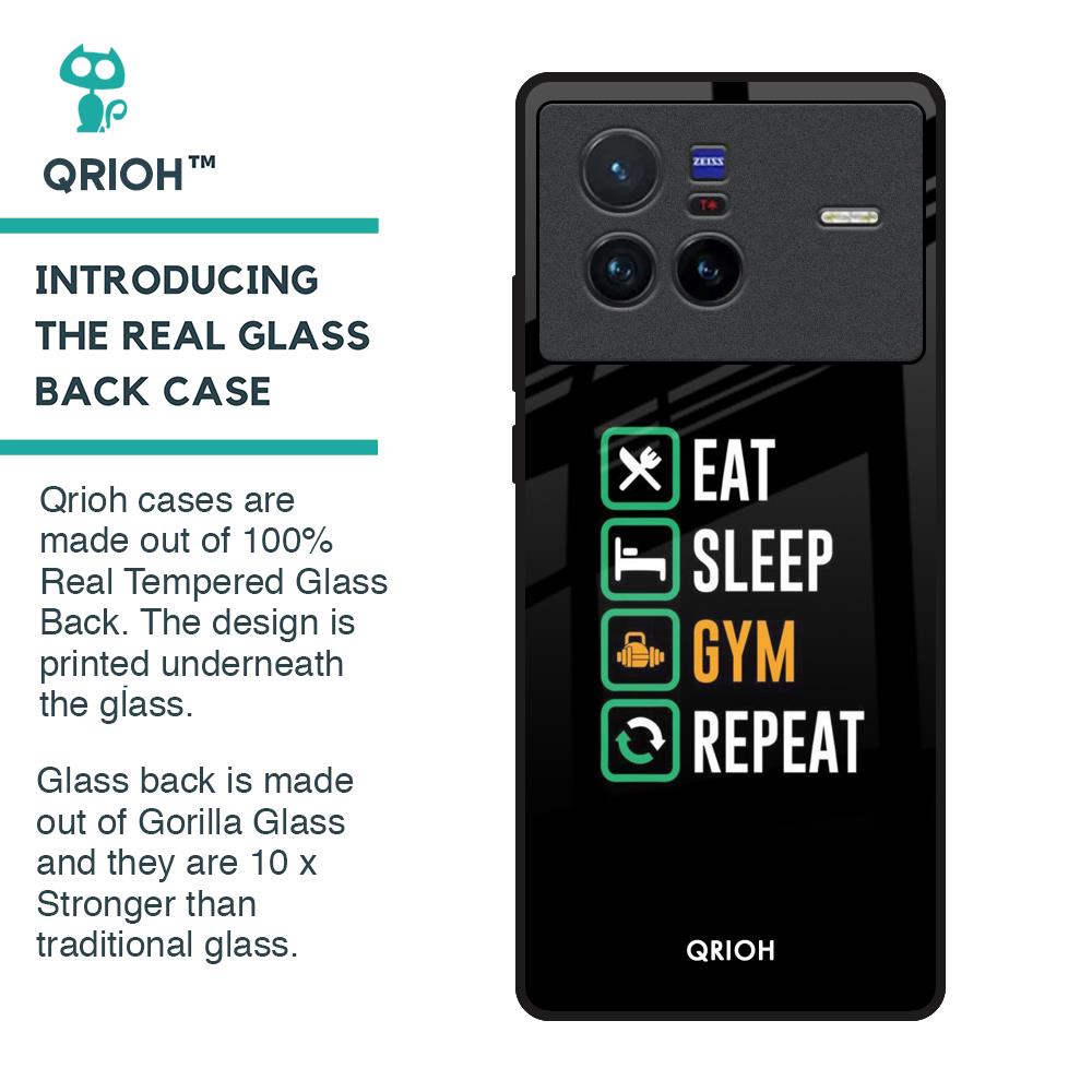 Daily Routine Glass Case for Vivo X80 5G