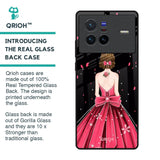 Fashion Princess Glass Case for Vivo X80 5G