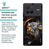 Aggressive Lion Glass Case for Vivo X80 5G