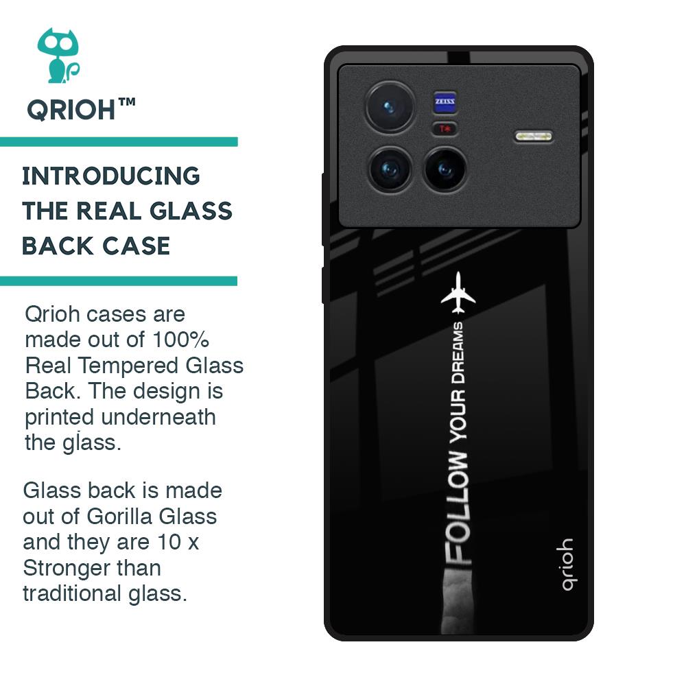 Follow Your Dreams Glass Case for Vivo X80 5G