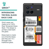 Cool Barcode Label Glass Case For Vivo X80 5G