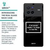 Dope In Life Glass Case for Vivo X80 5G