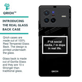 Dope In Life Glass Case for Vivo X80 5G