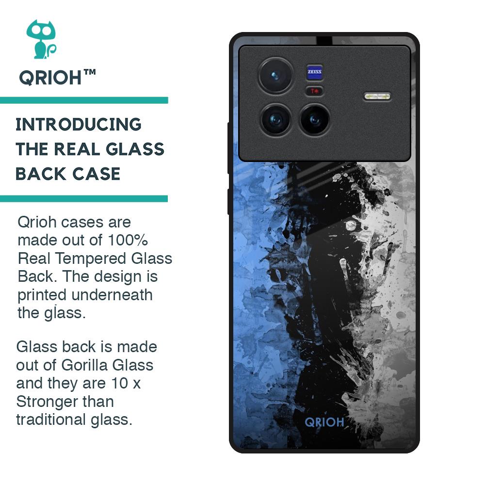 Dark Grunge Glass Case for Vivo X80 5G