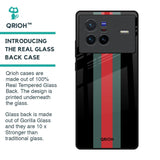 Vertical Stripes Glass Case for Vivo X80 5G