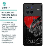 Red Moon Tiger Glass Case for Vivo X80 5G